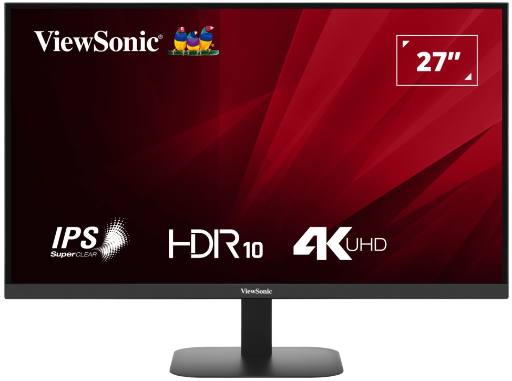 [27028] Viewsonic Monitor VA 27'' 4K UHD IPS HDR10 with Dual HDMI & DisplayPort VA2708-4K-HD