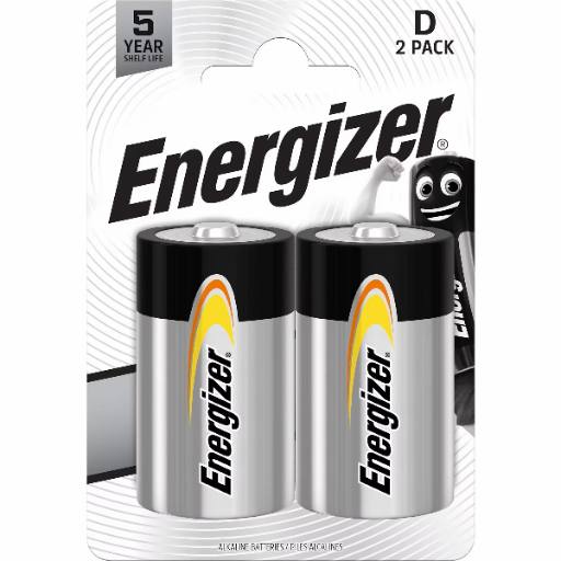 [30322] Energizer Batteries Alkaline D (2pcs) Alkaline Everyday