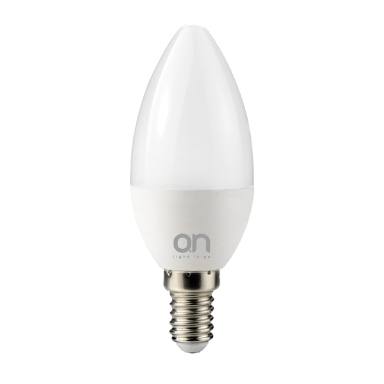 GBC ON LED Candle E14 C37 6W 3000K Warm White