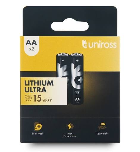 [30303] Uniross Lithium Ultra AA Batteries (2pack)