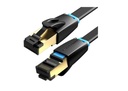 Vention NETWORK Cable CAT8 SFTP Flat 0.5m Black IKCBD