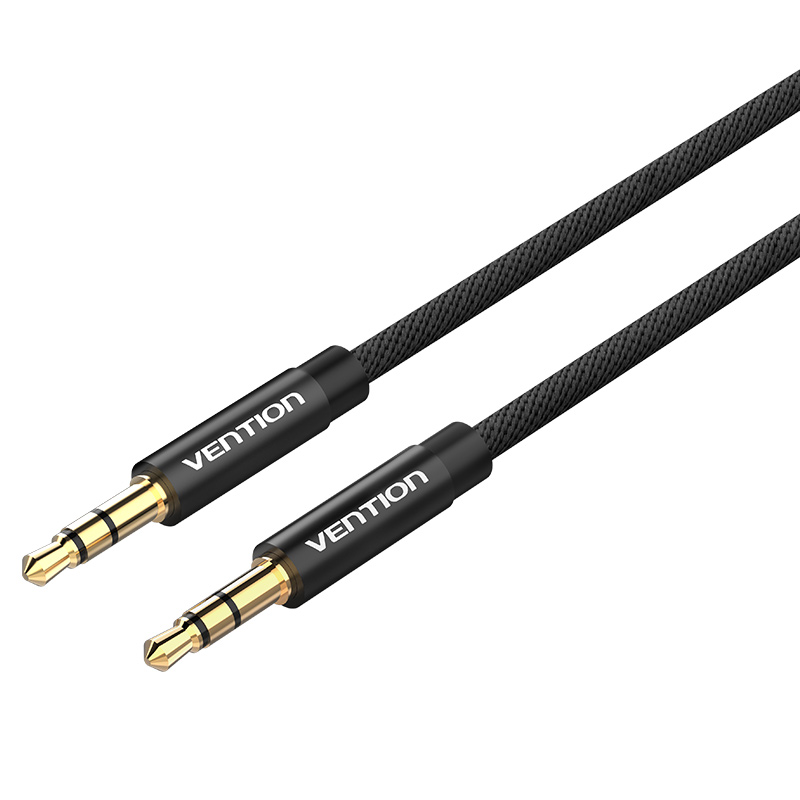 [26636] Vention AUDIO 3.5mm M-M Cable Braided Metal 1.0m BAGBF