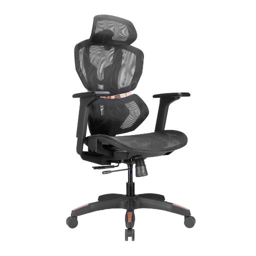[30276] Lumivida Gaming/Office Chair Ergonomic Mesh Lumbar Support Adjustable Seat/Armrest CH09-8 Black