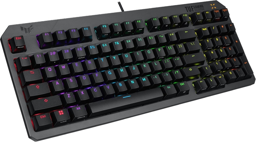 ASUS TUF Gaming K3 GEN II Mechanical Gaming Keyboard 97 Red Keys IP57 Waterproof
