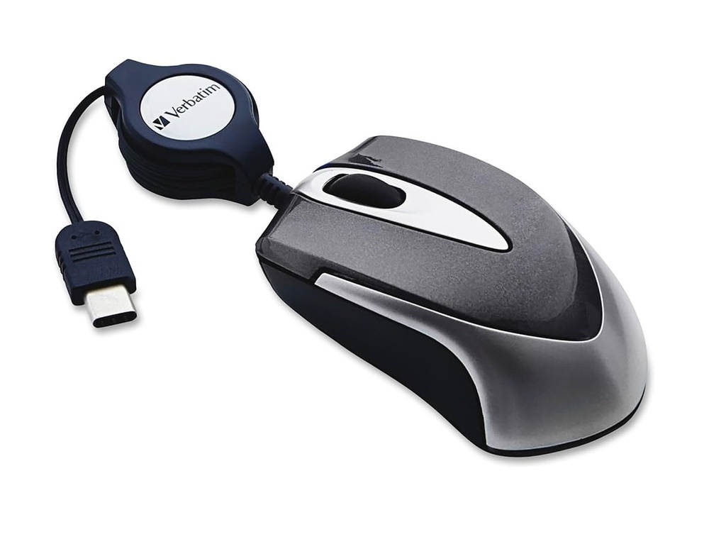 [26349] Verbatim GO MINI Wired Optical Travel Mouse Black