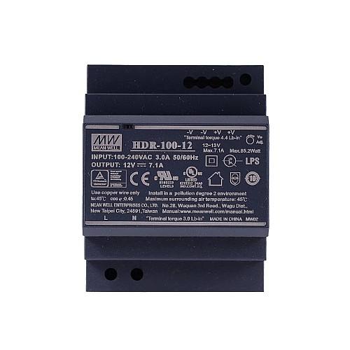 Meanwell HDR-100-12 DIN Rail PSU 12V 100W