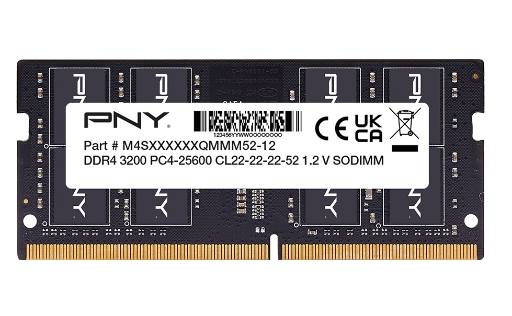 [26267] PNY RAM SODIMM DDR4 3200MHz CL22 16GB Notebook Memory