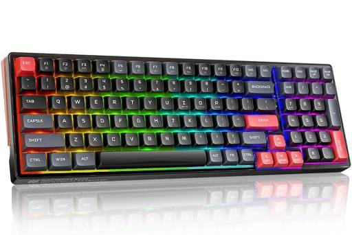 [26174] Machenike K600-B100 LITE Mechanical Gaming Keyboard 104 Red Switch Keys