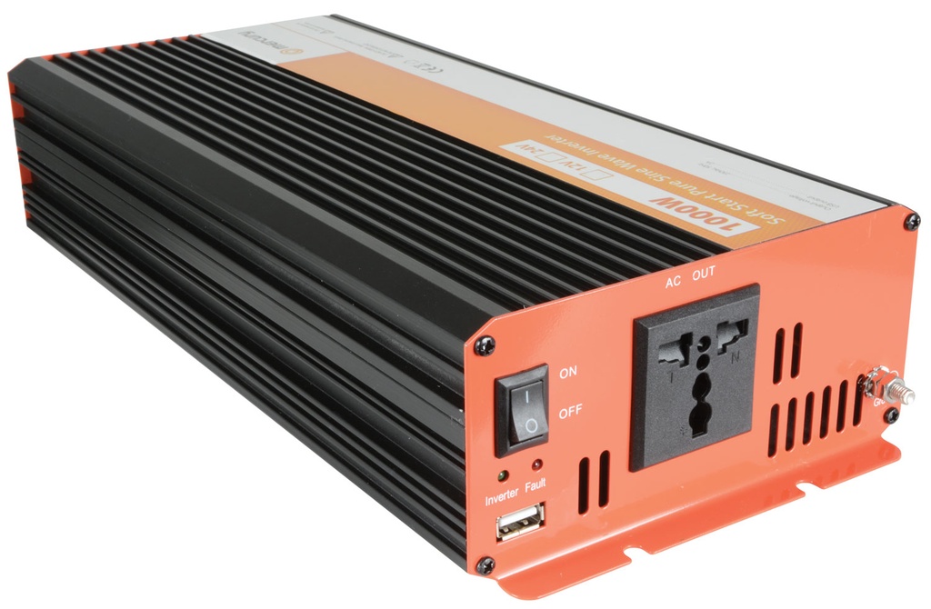 [26119] Mercury Inverter Pure Sinewave 12VDC 1000W USB 652.104UK