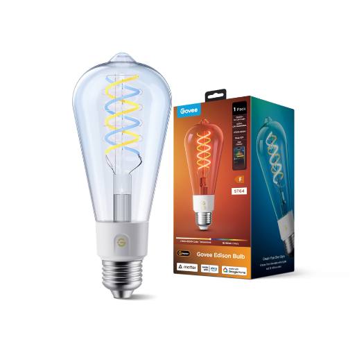 [30250] Govee Bulb Ceiling E27 Edison ST64 Smart LED 500 Lumens Edison Bulb R14C0CC1