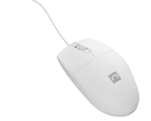 [26086] Natec Mouse Wired Optical 1000DPI White RUFF 2