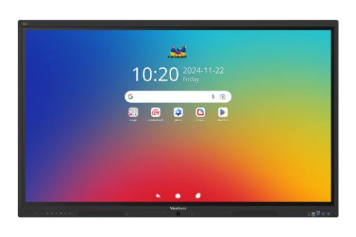 [30244] Viewsonic Viewboard Interactive Display Whiteboard 55" 4K Android EDLA 64-Point Touch 2.1 Speakers 8 Mic Array IFP5541-1-1C