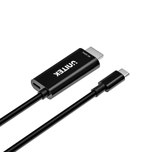 [30192] Unitek Converter USB-C to HDMI Cable 4K60Hz 2.0m + PD100W V1439A