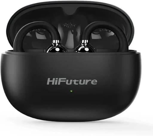 HiFuture FlexClip Black Open Ear Buds with ANC