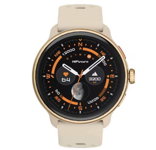 [30154] HiFuture Adventure GPS SmartWatch with AMOLED VELA Latte