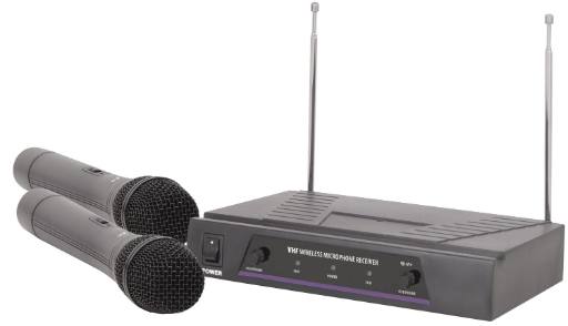 [25839] QTX VHF Dual Handheld Wireless Microphone 174.1+175.0MHz 171.817UK