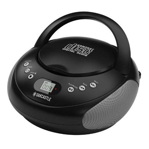 Oakcastle CD250 Portable CD Player Boombox with Bluetooth & FM Radio Mains or Battery Powered