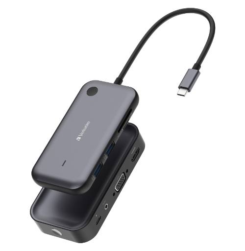 Verbatim Share My Screen WDA-01 USB-C to HDMI/VGA Wireless Display Adapter 1080P with 2x USB-A