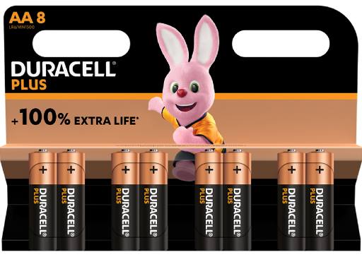 Duracell Alkaline Simply AA 8pcs Batteries