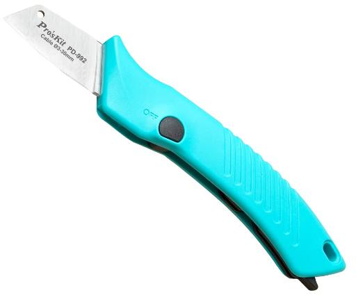 [25568] Proskit PD-992 Super Sharp Electricians Knife Anti Slip & Ergonomic with Dual Function Cover