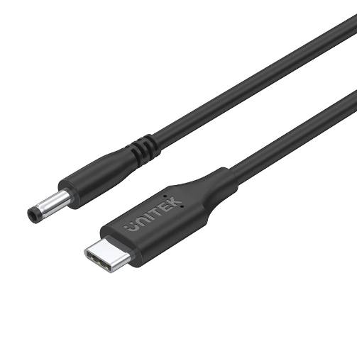 [25335] Unitek UCL USB-C to DC Cable 1.8m 65W for Lenovo 4.0x1.7mm C14118BK
