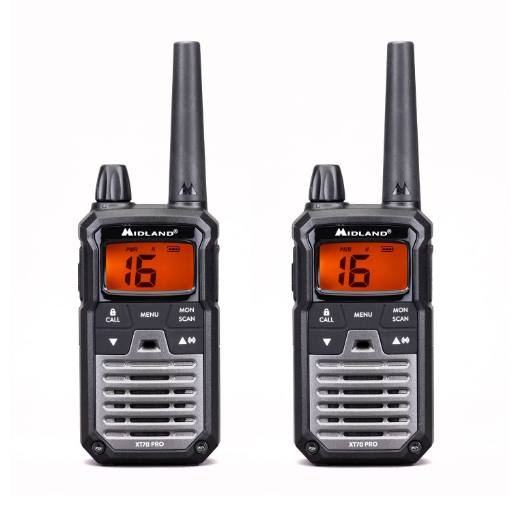 [30086] Midland Radio Walkie Talkies XT70 Pro (Pair)