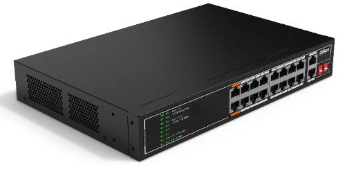 [25262] Dahua PoE Switch 16port+2GUP 135W SF1018LP