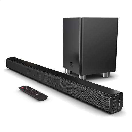 Majority K2 150W Soundbar with Wireless Subwoofer and BT,USB,Optical,HDMI (EU)