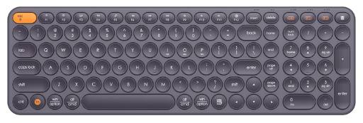 Baseus K01B Wireless Tri-Mode Keyboard Frosted Gray