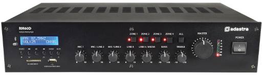 Adastra RM60D 100V Amp 60W FM/USB/BT/DAB 953.223UK