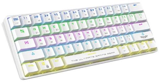 Armaggeddon MBA-61R White Wireless Bluetooth Mechanical Keyboard 61 Blue Keys