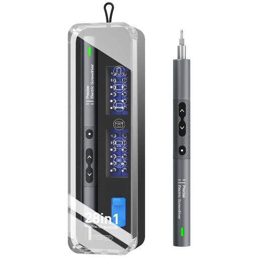 Noyafa Screwdriver Pen Cordless Electric Precision Tool with 24 Magnetic Bits and LED NF-N30