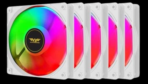 [30053] Armaggeddon Gaming Cooling Fan Set 5pcs CHROMA KIT 3000 White