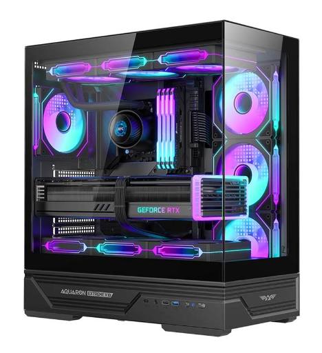 [30047] Armaggeddon Gaming Case ATX AQUARON XTREME X10 With 10x ARGB Fans