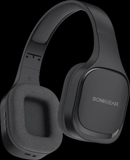 SonicGear Headphones Bluetooth Fabric + Foldable AIRPHONE 7 Graphite