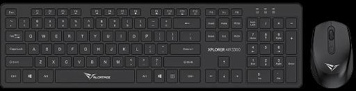 [30019] Alcatroz Keyboard & Mouse Wireless Xplorer AIR 3300 Black