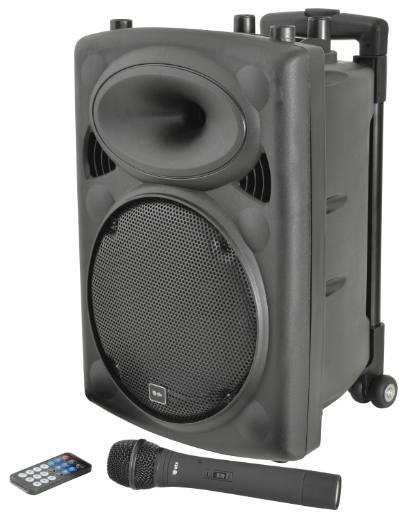 [23648] QTX QR10PA 10'' Professional Portable Karaoke & PA Speaker with 1x Wireless Microphone, Bluetooth USB & FM 178.839UK