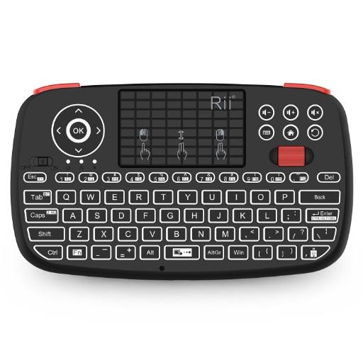 [29999] Rii Mini Keyboard Wireless 2.4GHz & Bluetooth with Touchpad, Scrollwheel, Media & L/R Keys i4