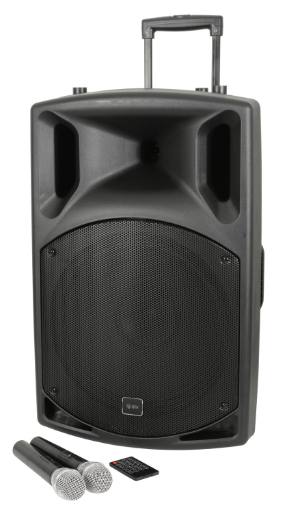QTX QX15PA-Plus Portable PA 15'' BT/USB/UHF Mic 178.857UK