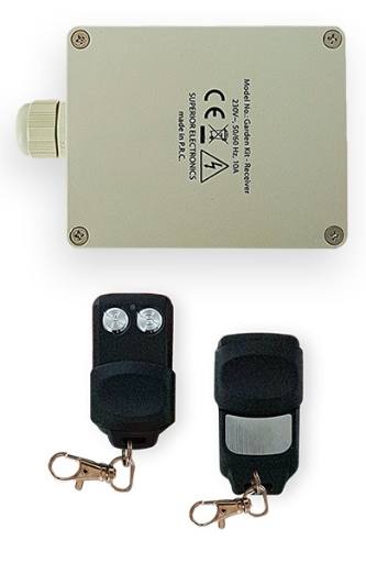 Superior RF KIT Garden 433MHz Receiver + 2 R/C 220V