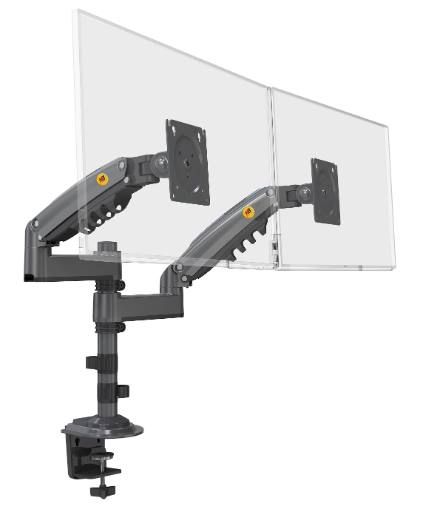 [22041] NBMounts H180 Twin Arm Gas Desktop Monitor Mount (upgraded version)