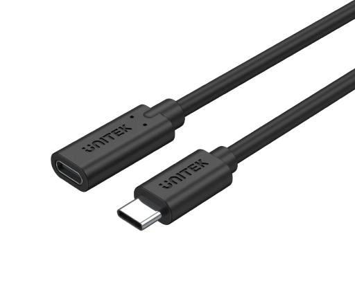 [21971] Unitek C14086BK USB3.2 USB-C Male to USB-C Female Extension Cable PD100W 50cm