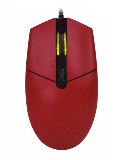 [21824] Alcatroz ASIC PRO 8 Wired Blue Ray Mouse Red