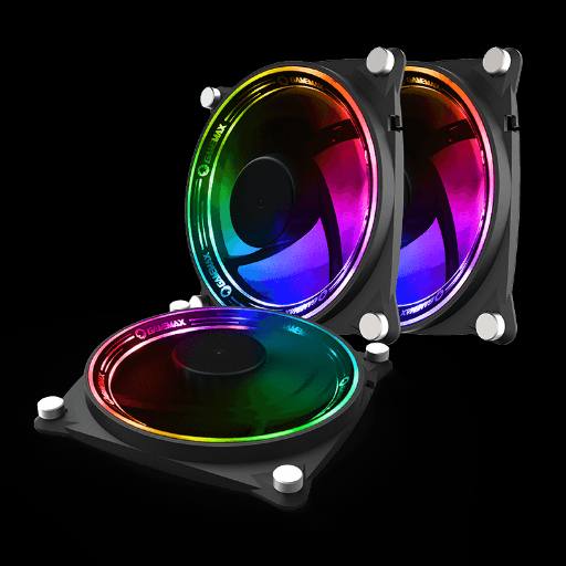 [21794] Gamemax RB300 Kit 3x ARGB Fans With Aura 3pin Male & Female Connectors