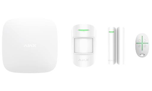 [21778] AJAX TCP-IP/GSM Alarm Hub White Starter Kit