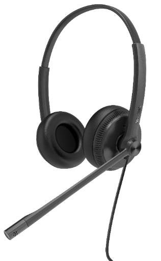 Yealink Headset Wired Analog RJ9 QD with Noice Cancelling for IP Phone YHS34 Dual