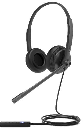 [21684] Yealink Headset Wired USB Noise Cancelling USB-A UH34 Dual Teams
