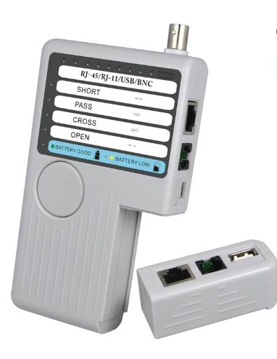 [21616] Noyafa Network Cable Tester 4-In-1 for USB, BNC, RJ11 and RJ45 Connections NF-3468
