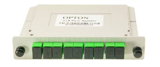 Opton PLC Fiber Splitter Cassette 1x8 SC/APC