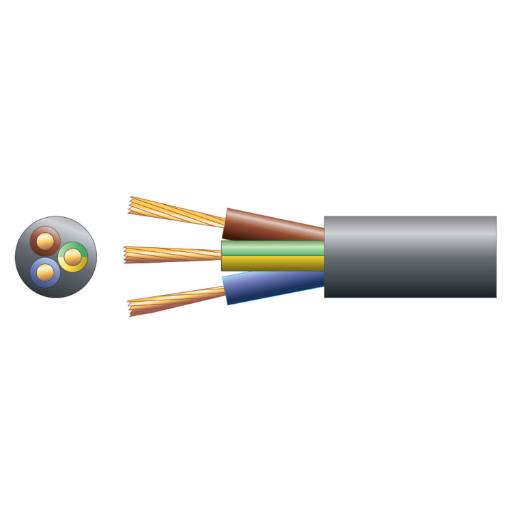 [21366] Mercury 3 Core Mains Cable 10A 1.0mm 50m 804.345UK